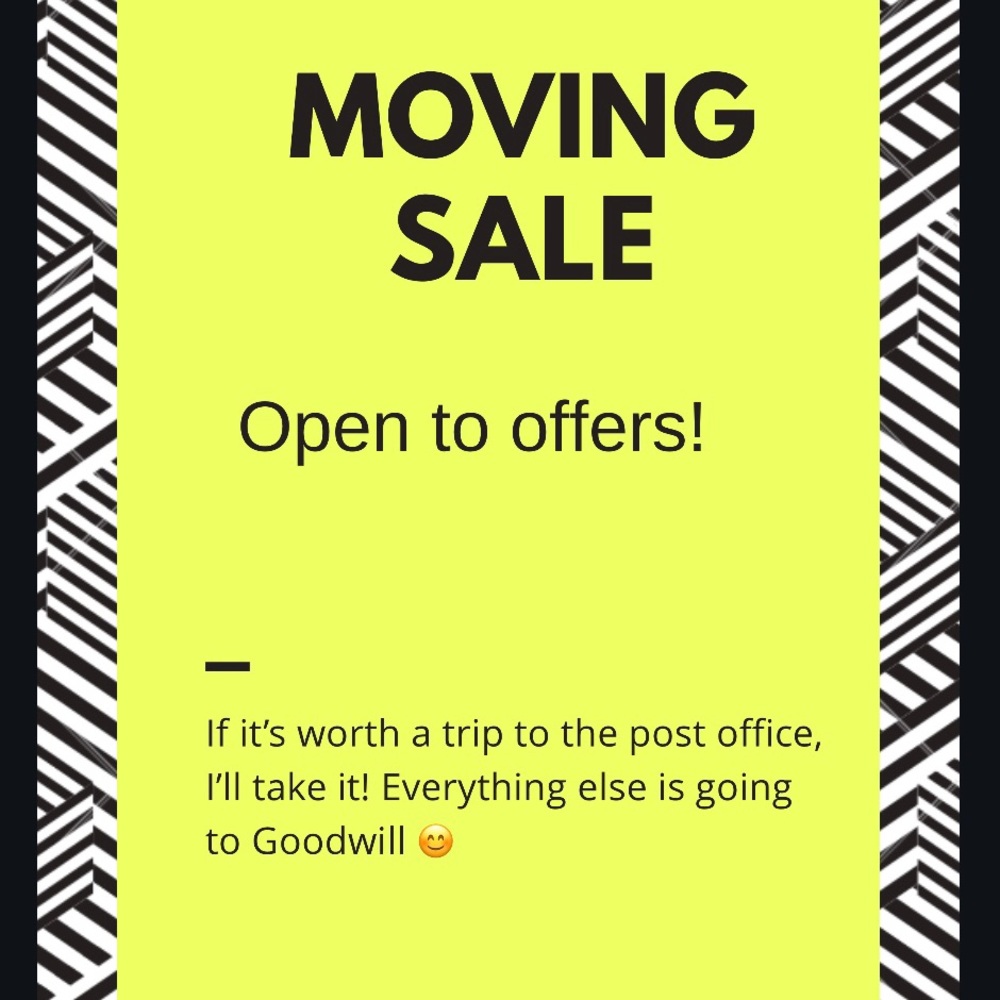 Moving sale - taking offers